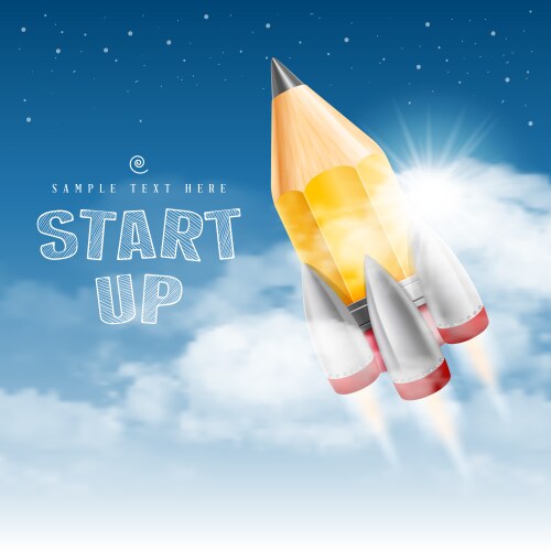 Start up vector image