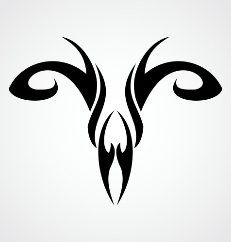 Aries symbol vector image