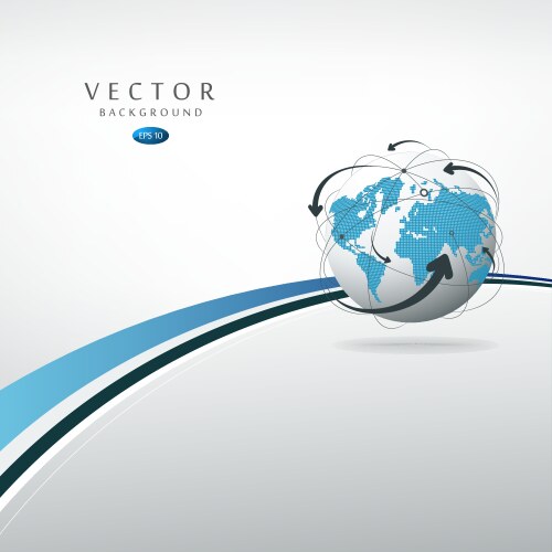 Globe connections concept design vector image