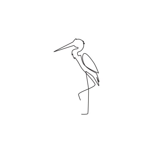 Single continuous line drawing adorable vector image