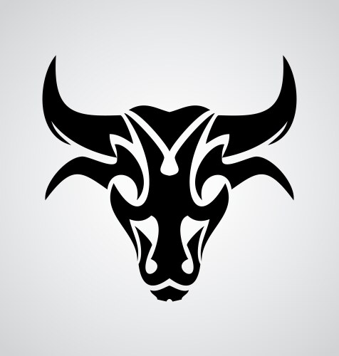 Bulls head tribal vector image