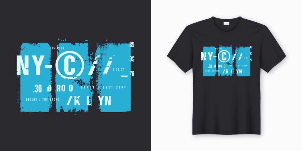 New york city stylish t-shirt and apparel design vector image