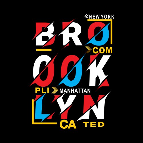 New york real cartoon shirt design vector image