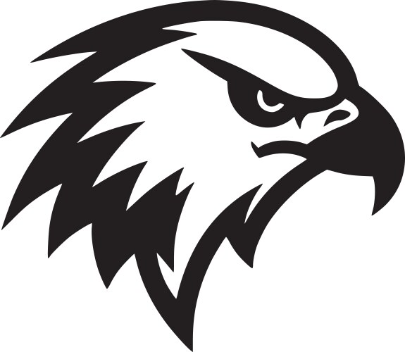 Falcon - high quality logo ideal for t-shirt vector image