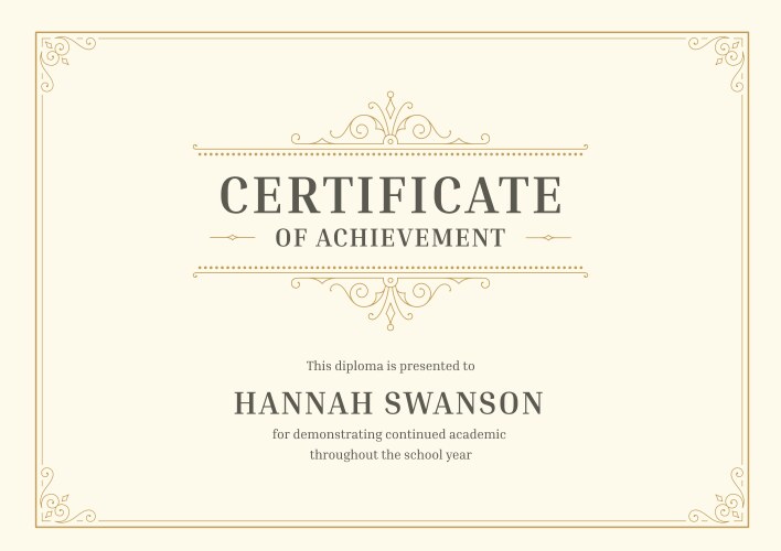 Graduation diploma academic certificate vector image