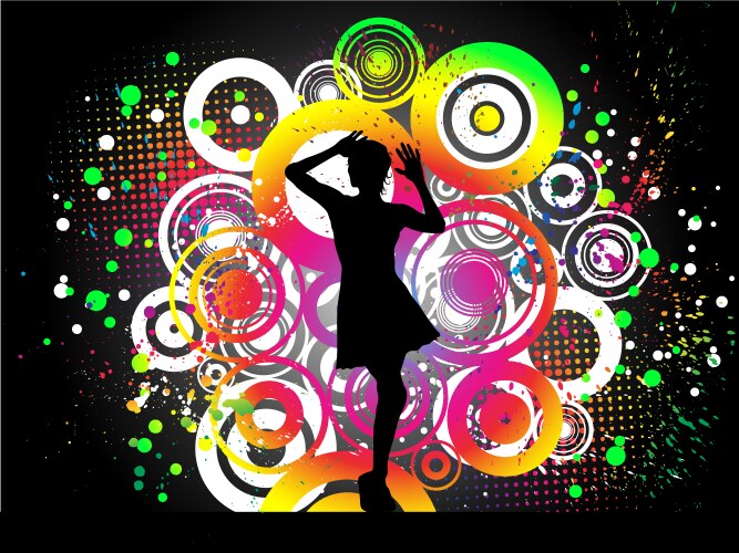 disco elements vector image