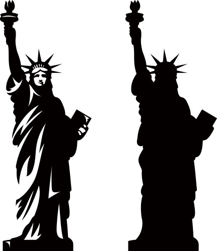 Statue of liberty vector image