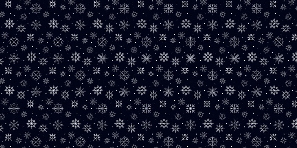 Seamless pattern with snowflakes vector image