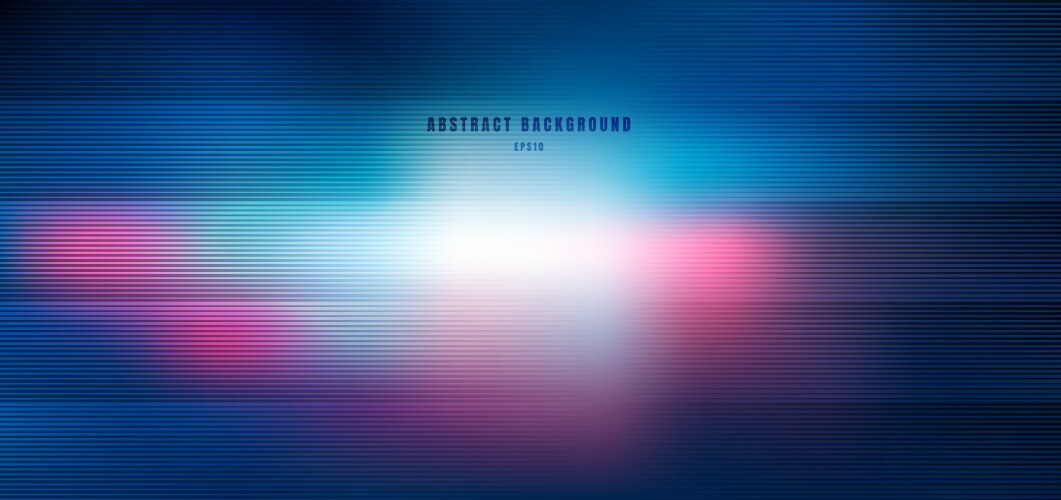 Abstract blurred blue and pink with lighting vector image