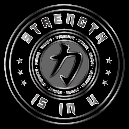 Strength in you quote 2 vector image