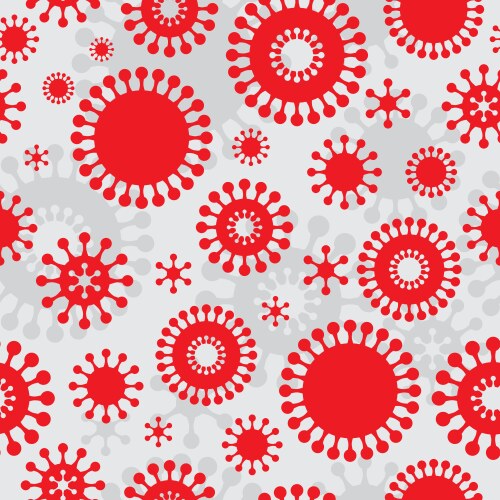 Corona virus symbol pattern vector image