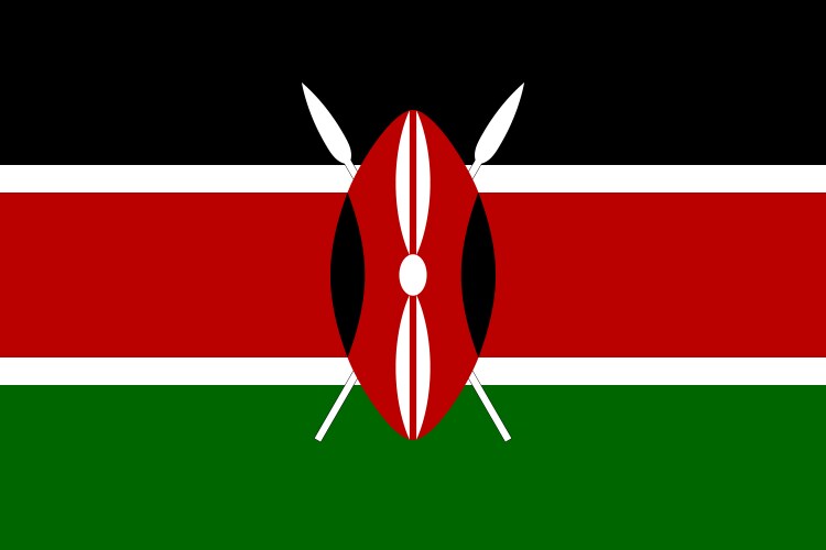 Kenya vector image