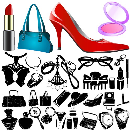 Women accessories vector image