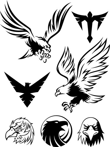 Eagle symbol vector image