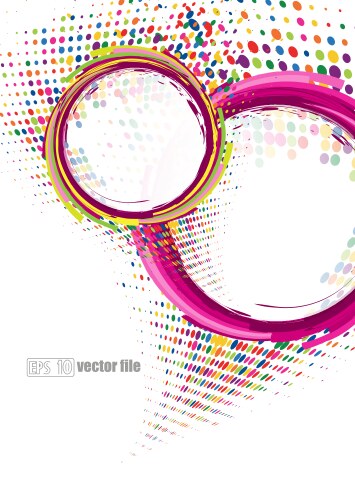 Abstract colorful swirly vector image