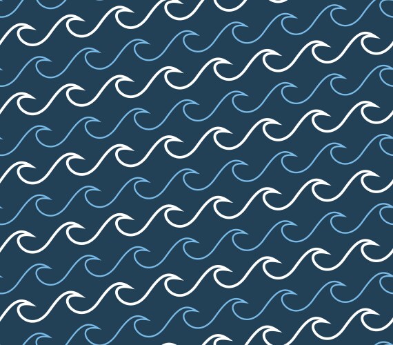 Wave lines seamless pattern vector image