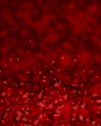 Flying hearts background vector image