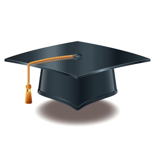 Object grad hat vector image