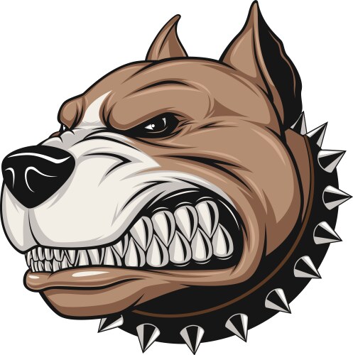 Angry dog vector image