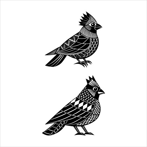 Cardinal pattern vector image