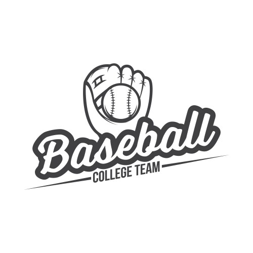 baseball logo and insignia vector image