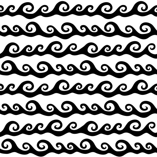 Waves ornament vector image