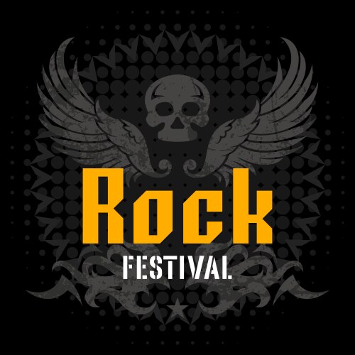 Rock festival vector image