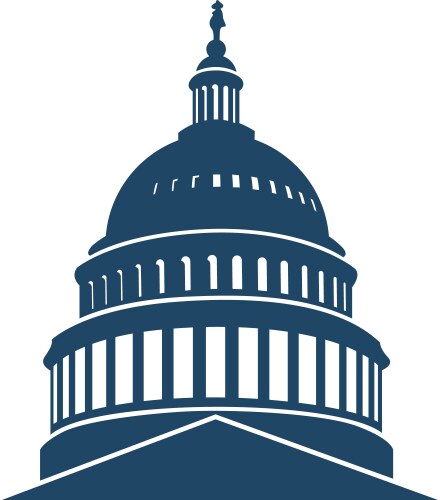 Capitol building icon vector image