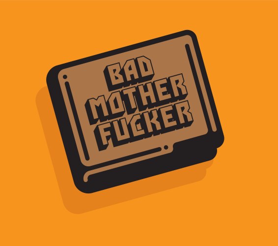 Bad mother er wallet vector image