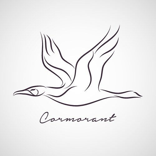 cormorant logo vector image