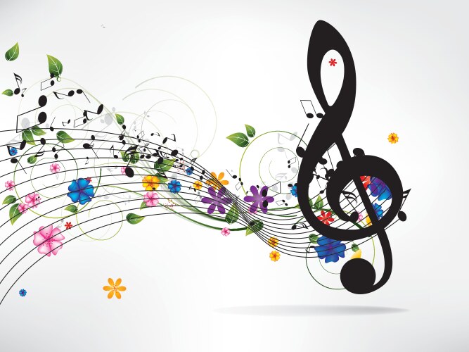 Musical abstract background vector image