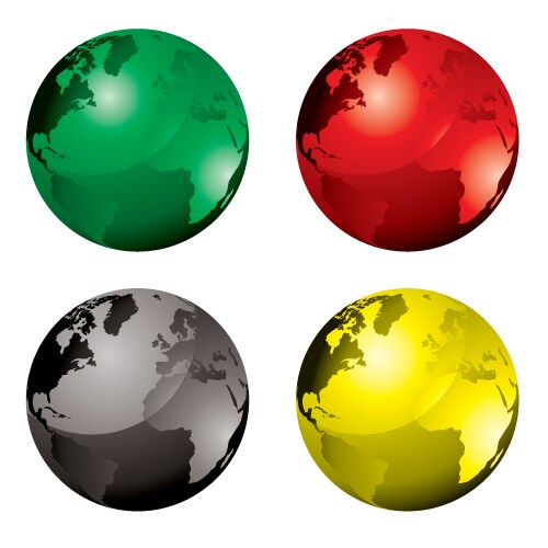 Gel globes vector image