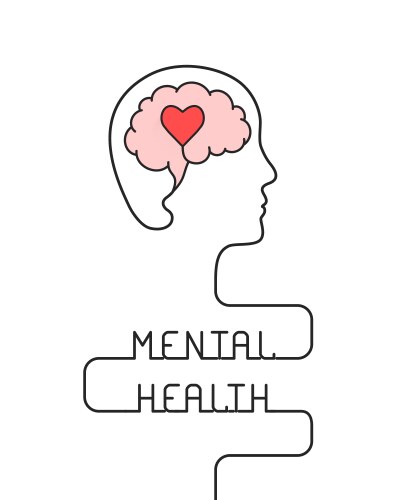 Mental health vector image