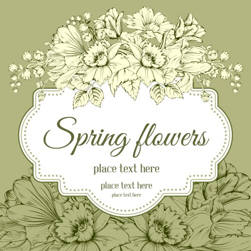 floral background vector image