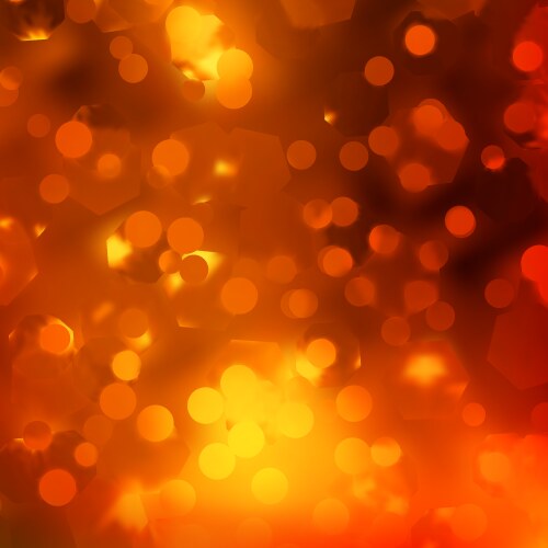 Orange magic lights bokeh eps 10 vector image