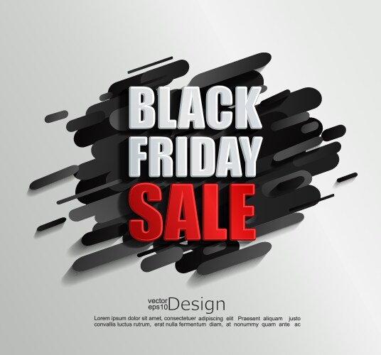 sale banner for black friday on dynamic background vector image