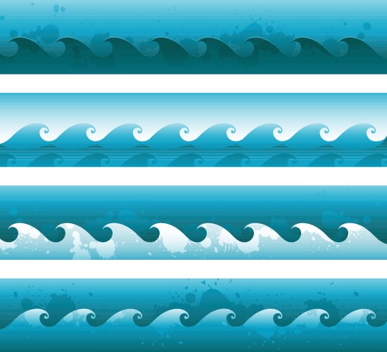 Seamless wave pattern vector image