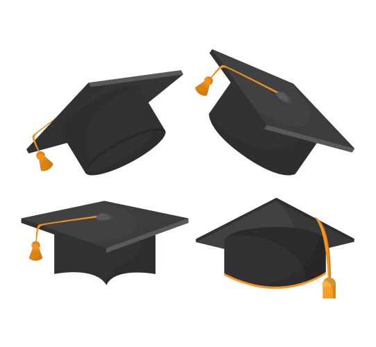 Graduation cap graduate university icon vector image