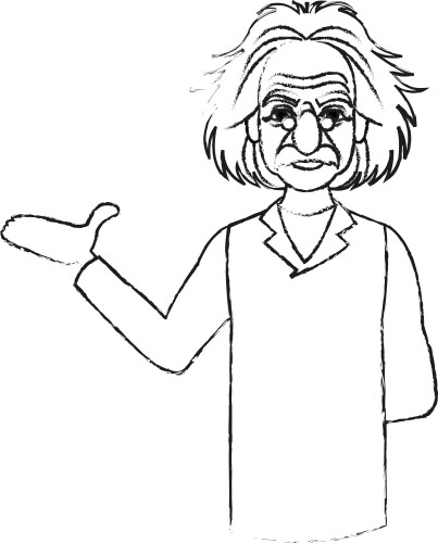 Albert einstein icon image vector image