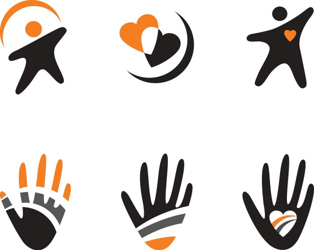 Set of symbols vector image