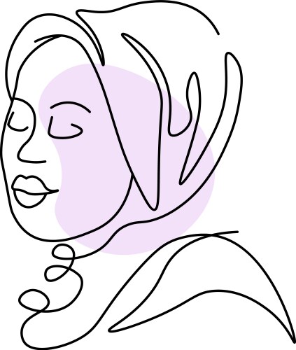 Islam woman wearing hijab female with headscarf vector image