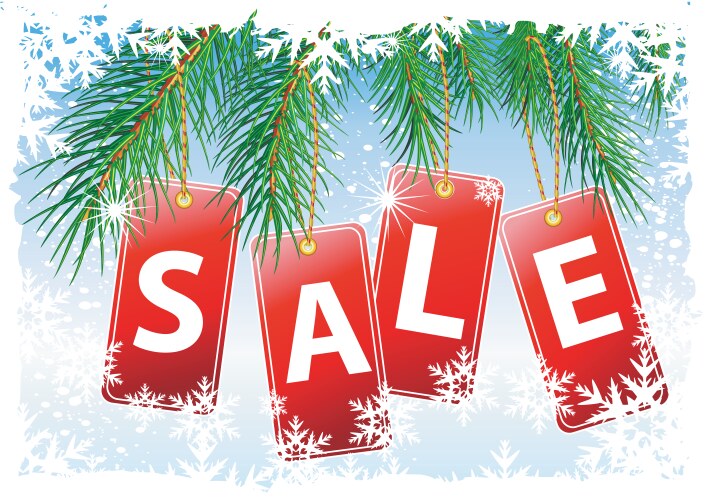 Christmas sale vector image