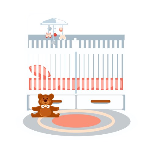 Small baby bedroom vector image