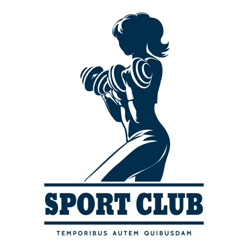 Athletic sport club emblem vector image