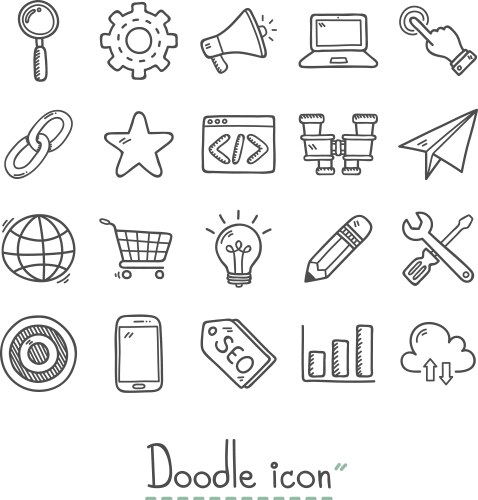 Seo icon vector image