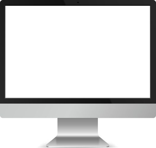 Computer monitor vector image