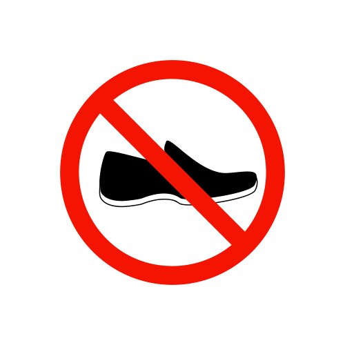 Prohibiting sign vector image