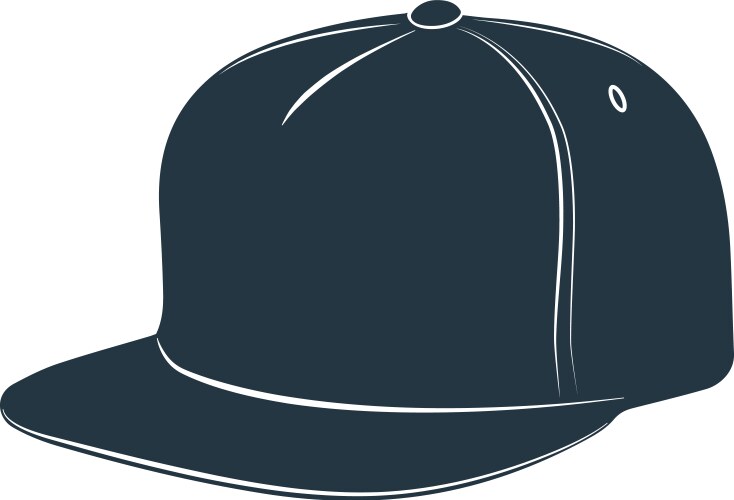 baseball cap visor headgear hat accessory vector image