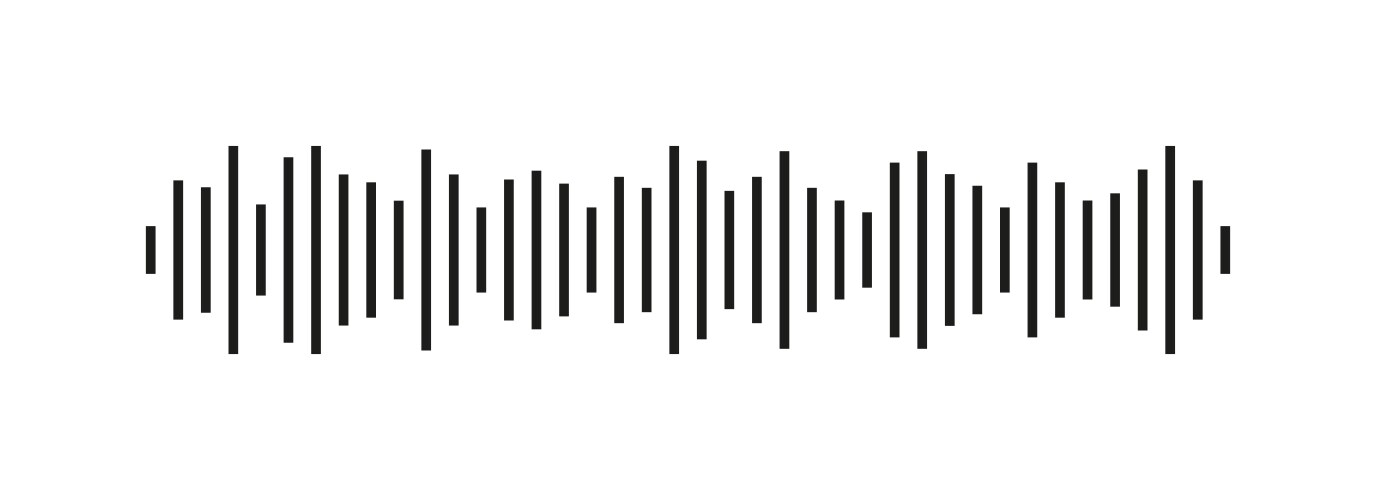 Sound wave icon audio and radio soundwave vector image