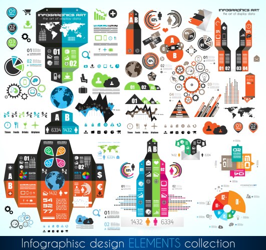 Timeline infographic design template vector image